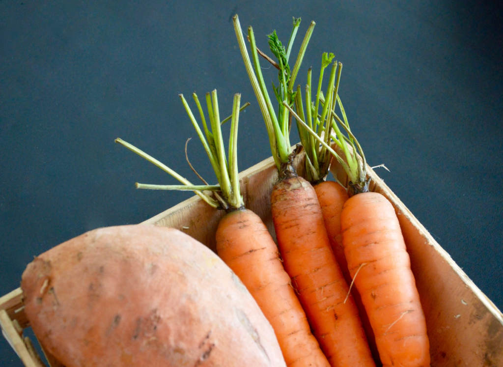  des carottes, patates douces