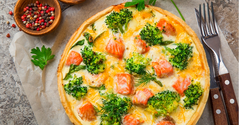 quiche saumon et brocoli