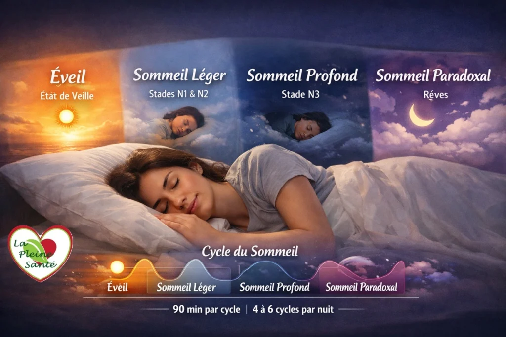 Les différents cycles du sommeil ,c’est le moment où votre cerveau archive vos innovations et nettoie vos toxines mentales. 